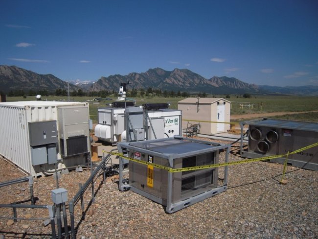 Оборудование микросети в Национальном центре ветровых технологий в Колорадо